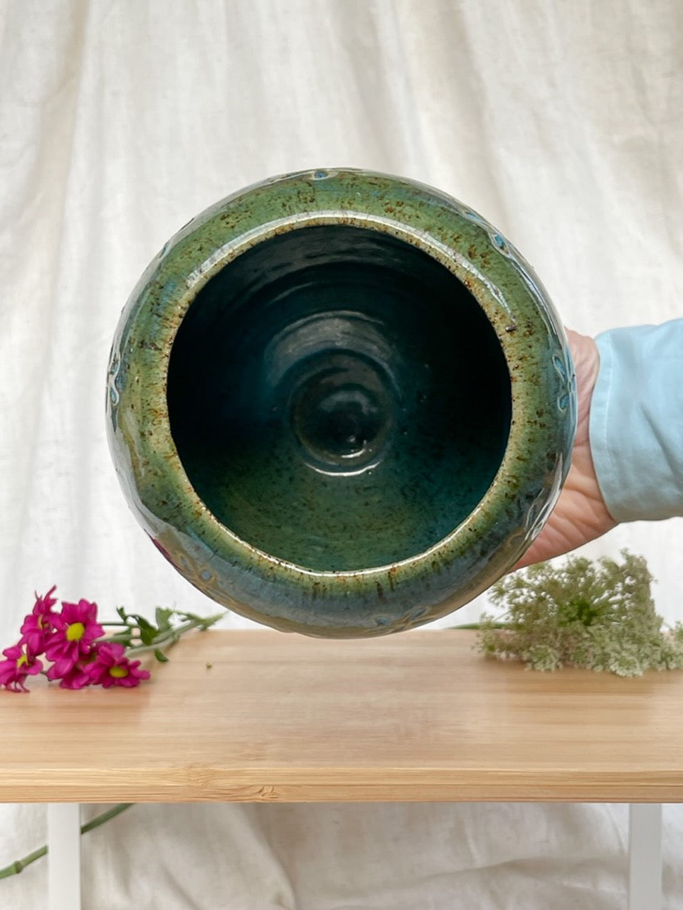 Planter/Vase (small) - Vals Turquoise