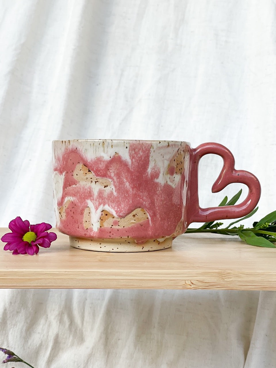 Me Time Mug -  Vintage Pink & White blend