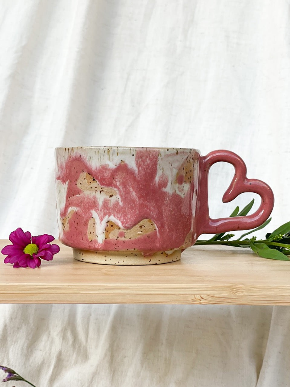 Me Time Mug -  Vintage Pink & White blend