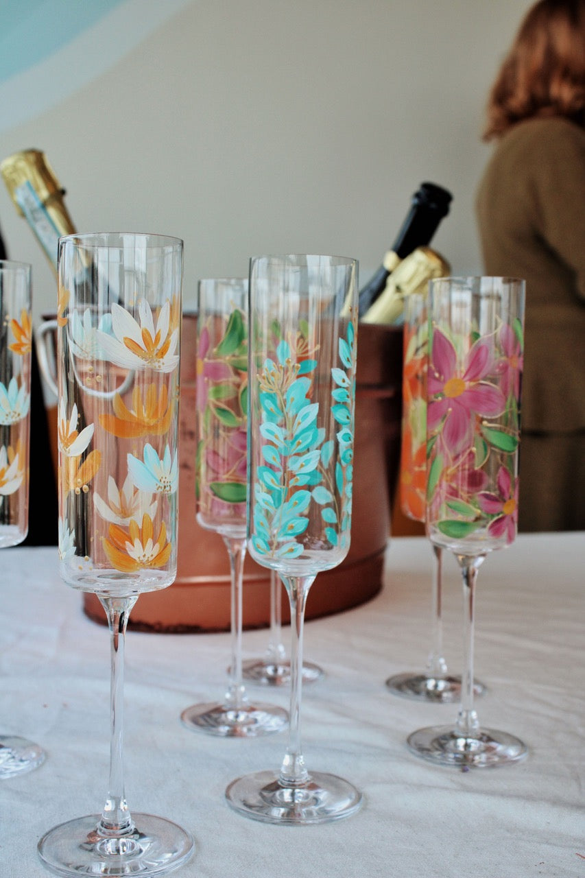 Glass Paint: decorate your own flutes!