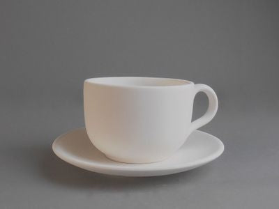 Glaze - Decorate your own ceramic cup & saucer